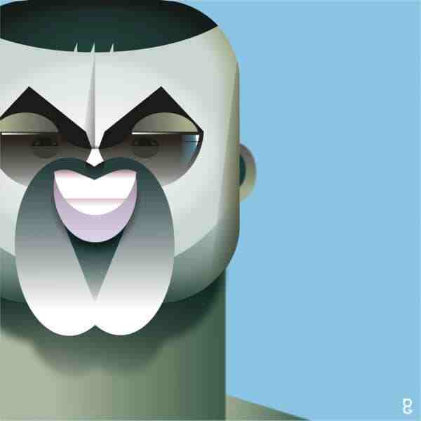 George Michael caricature