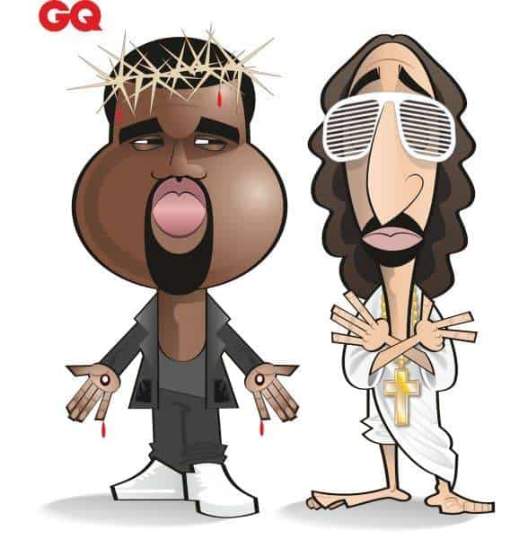 Kanye West caricature