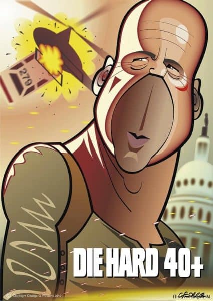 Die Hard 4 caricature