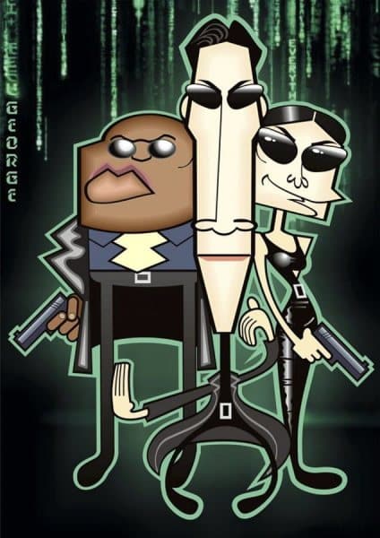 The Matrix caricature