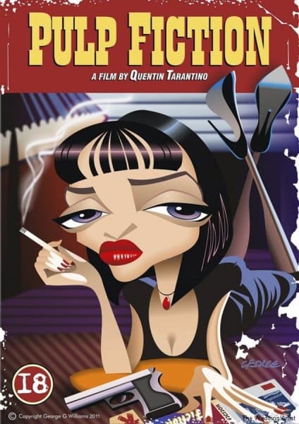 Pulp Fiction caricature