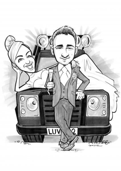 wedding with wheels