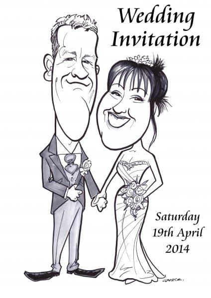 Wedding Invitation - Simple standing with date