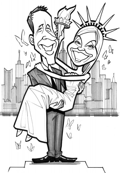 Wedding Invitation - Classic pose themed