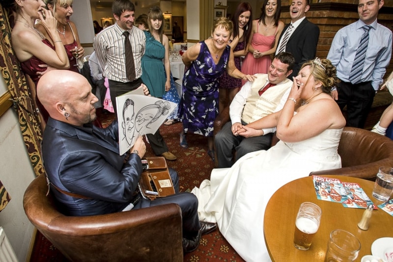 Wedding Reception caricatures