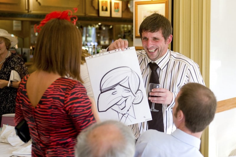 Wedding Reception caricatures