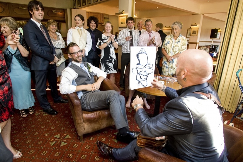 Wedding Reception caricatures