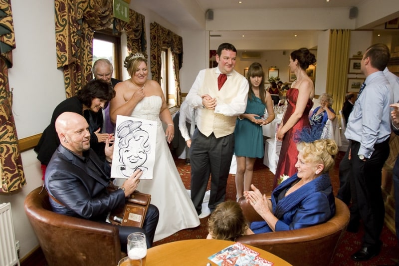 Wedding Reception caricatures