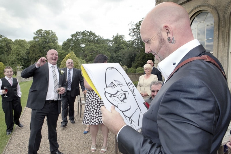 Wedding Reception caricatures