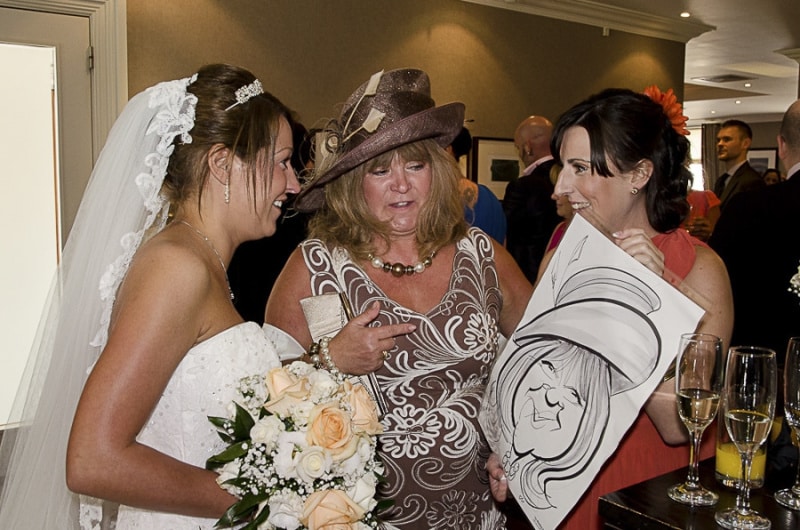 Wedding Reception caricatures