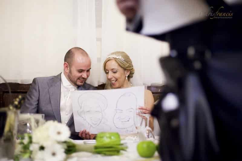 Wedding Reception caricatures