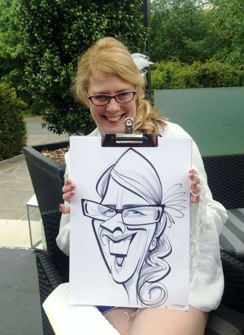 Birmingham wedding caricatures