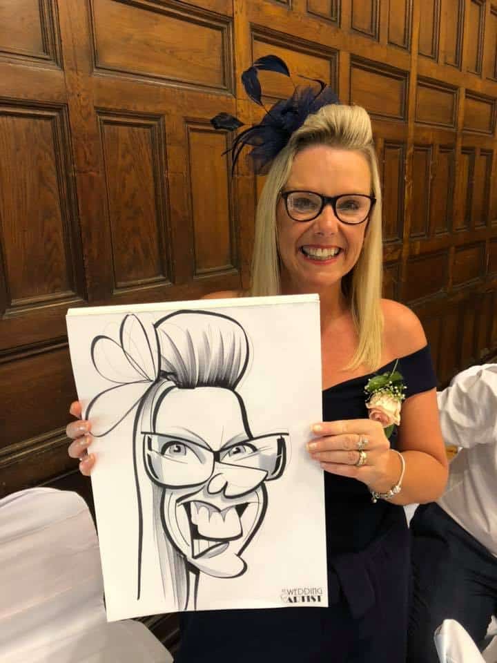 wedding caricature